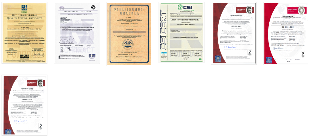Certificados de calidad de ROLLPLAST