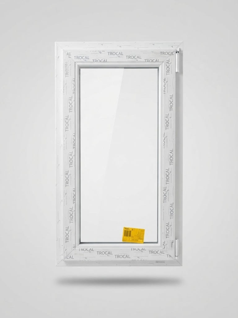 Ventana PVC 1 hoja oscilobatiente (600 × 1000 mm, Izquierda)