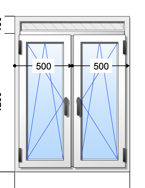 Ventana PVC 1000x1150, con persiana, Color	Blanco  Triple cristal Planistar Sun Plus 4/12/4/14/4 con gas Argón   2 hoja oscilobatiente
